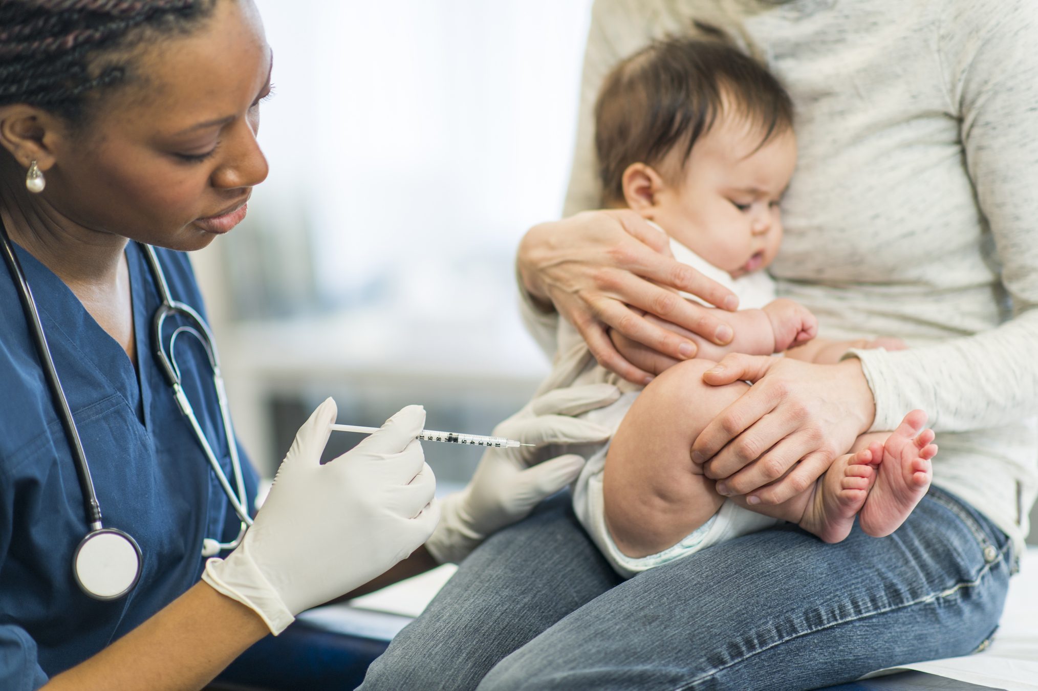 baby getting a vaccination