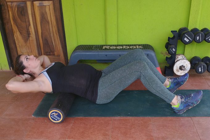 Foam Roll Mid To Upper Back