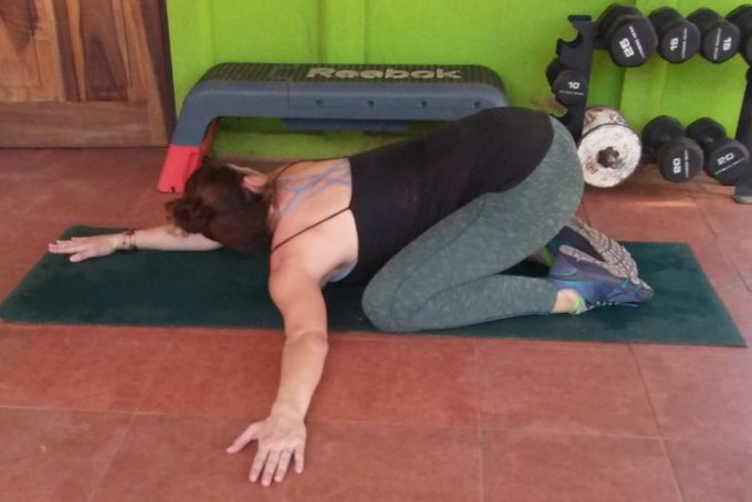 Child's Pose With Chest Opener