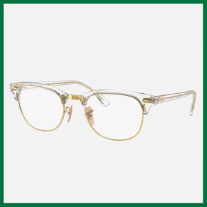 Ray Ban Clubmaster Transparent Glasses