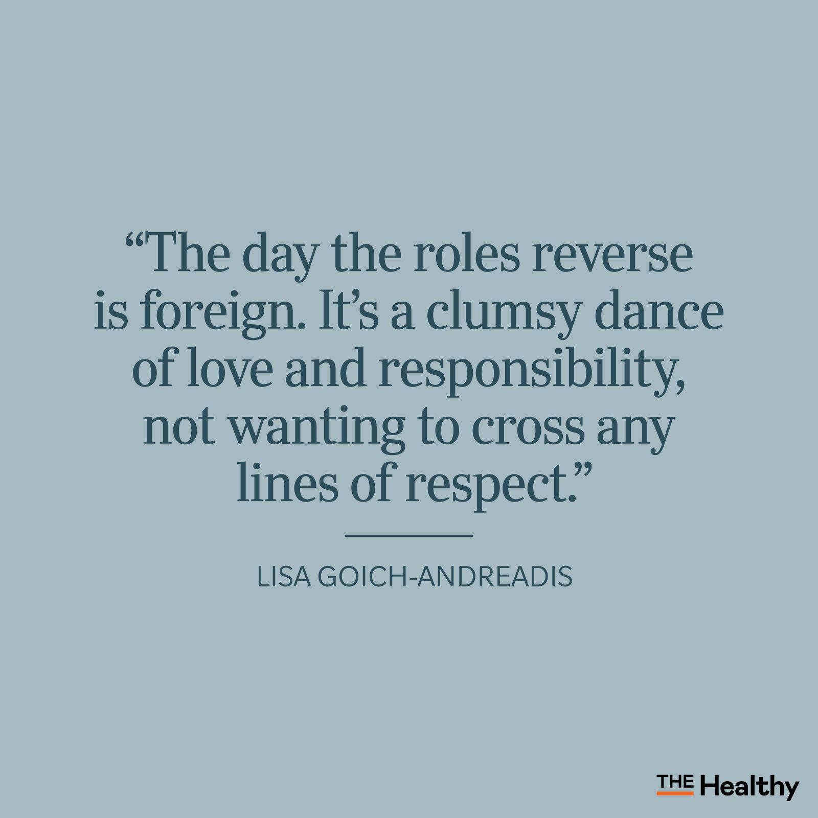 Lisa Goich Andreadis Caregiving Quote