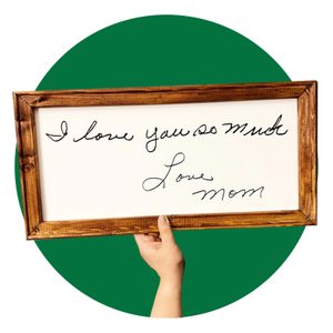 Custom Handwriting Sign | Canvas