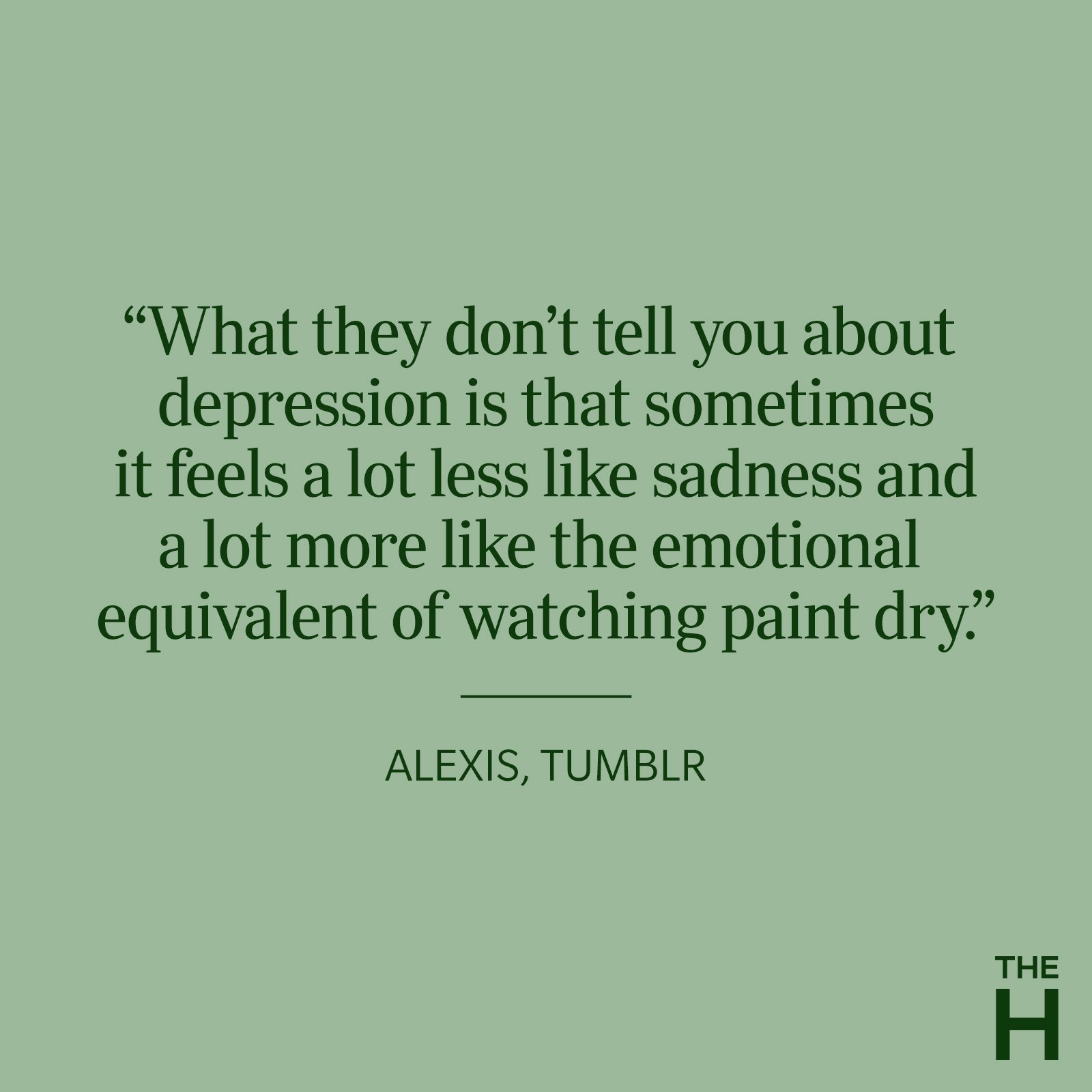 Alexis Depression Quote