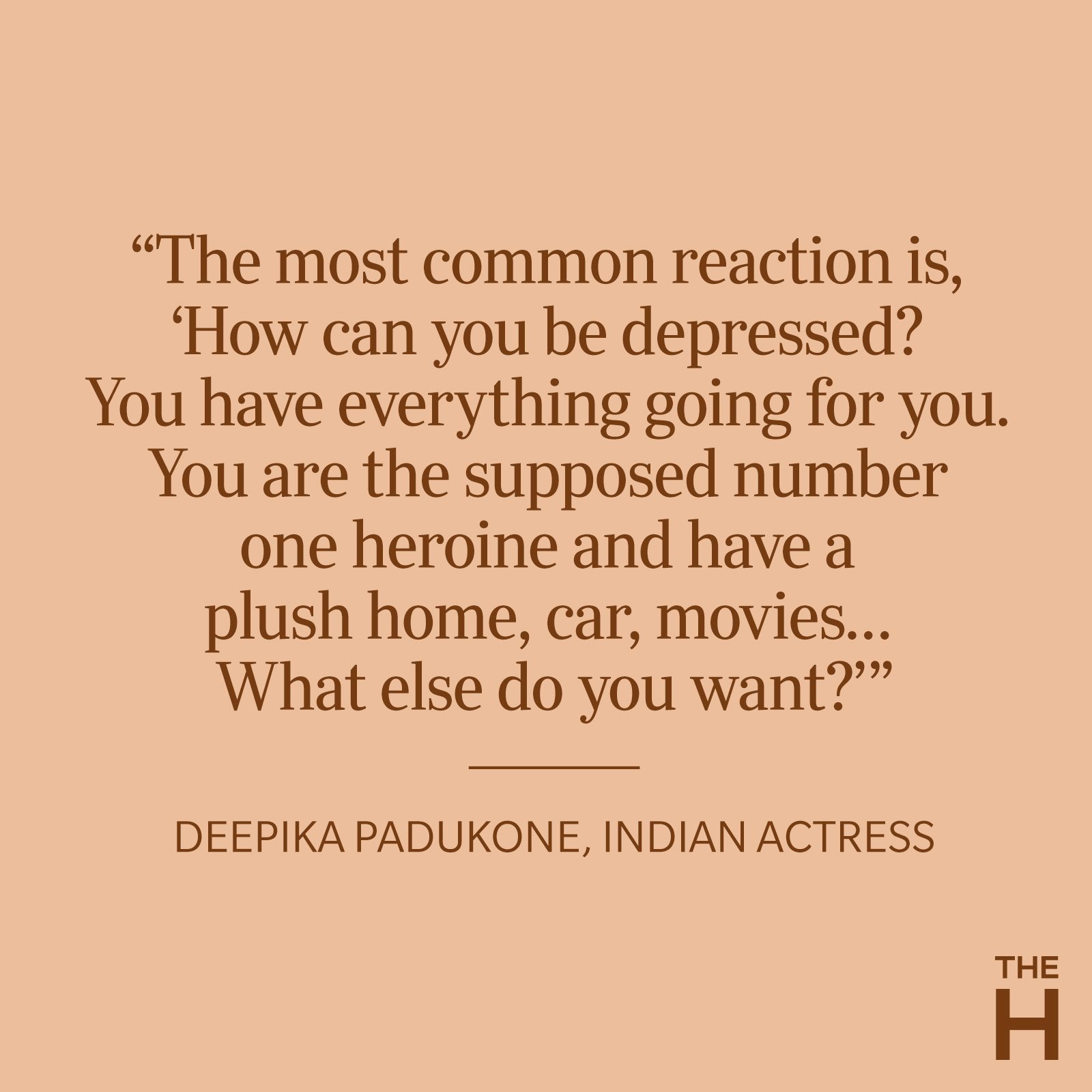 Deepika Padukone Depression Quote