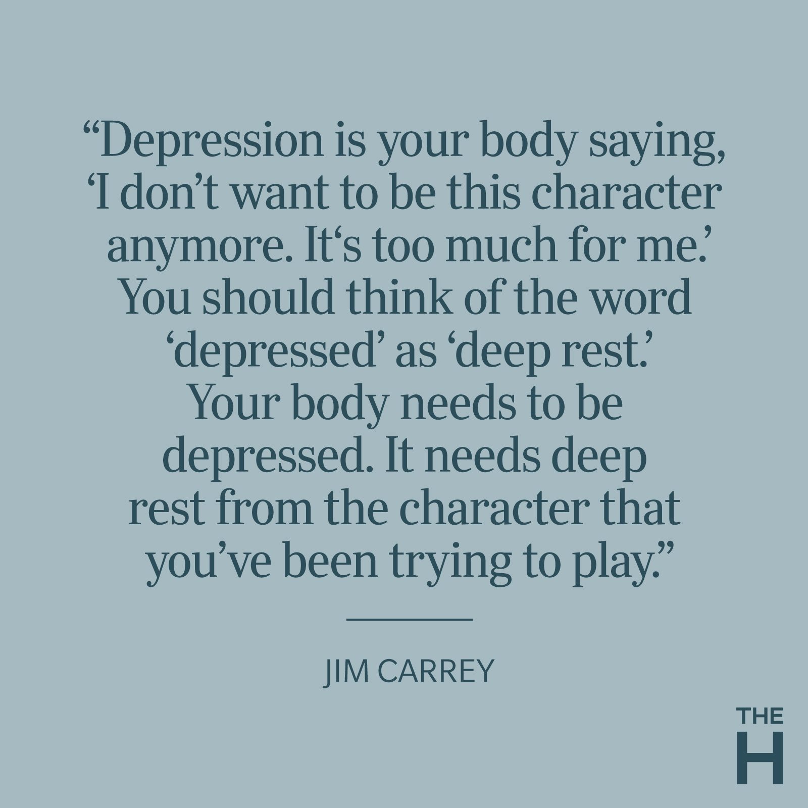 Jim Carrey Depression Quote