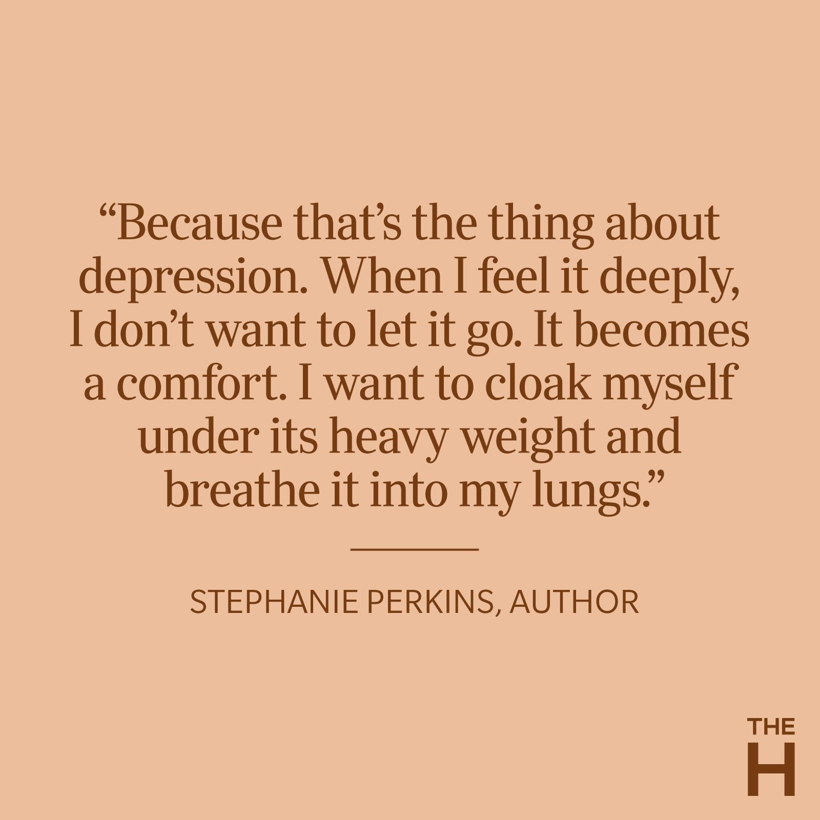 Stephanie Perkins Depression Quote