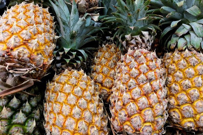 Close-Up Of Fruits For Sale In Market