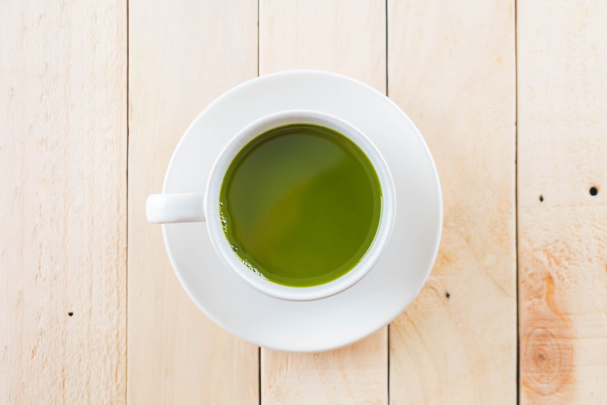 Directly above shot of tea on table