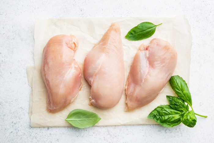 Raw chicken breast