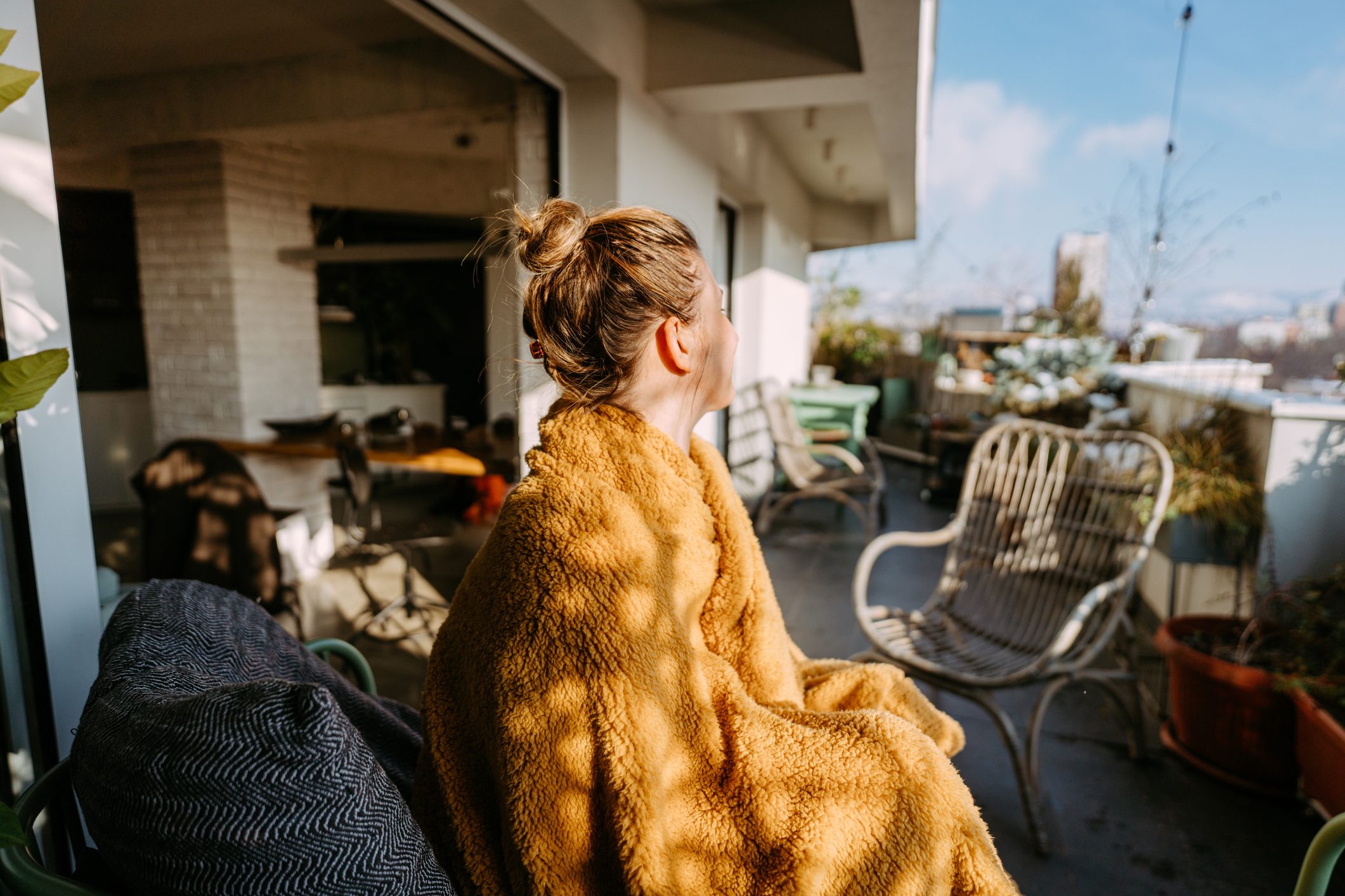 Relaxing morning on my terrace