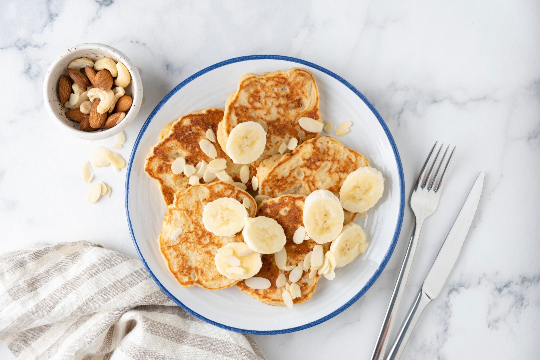 Banana protein pancakes