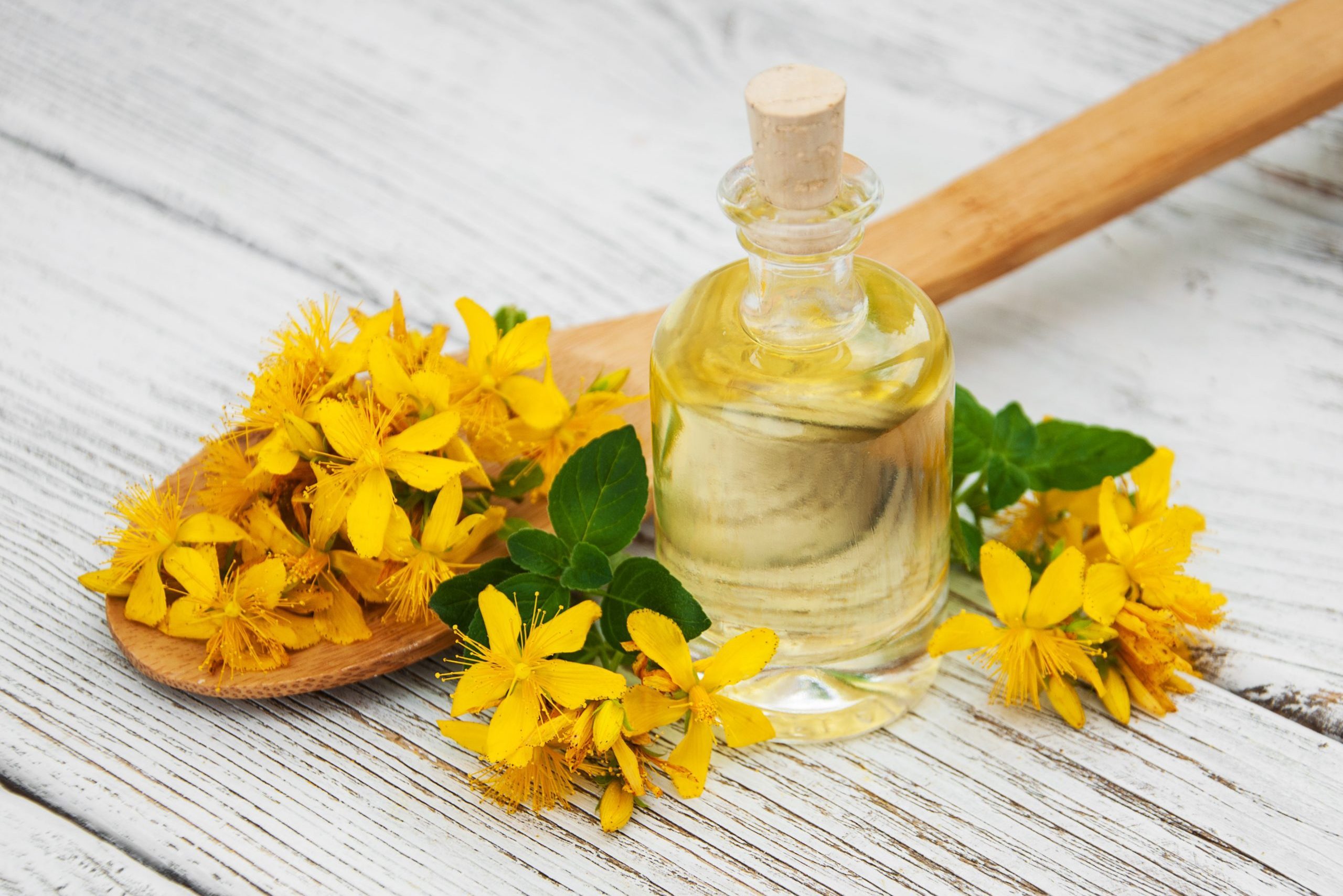 Bottle with St. John's wort extract