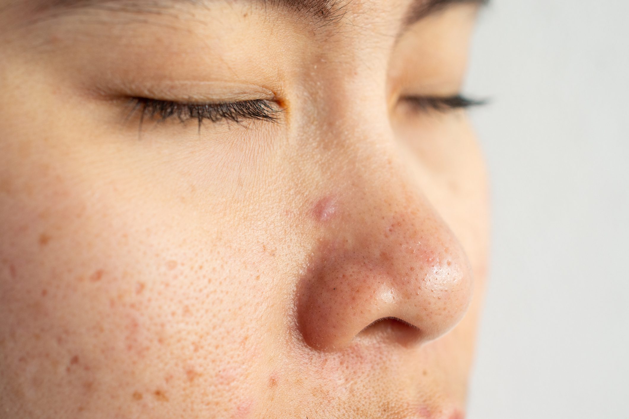 Closeup of woman face