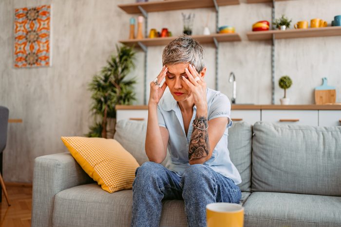 Senior Woman Having A Headache