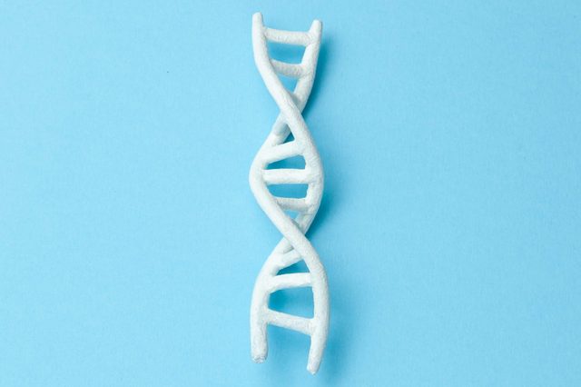 Dna Helix Research Concept Of Genetic Experiments On Human Biological Code Dna