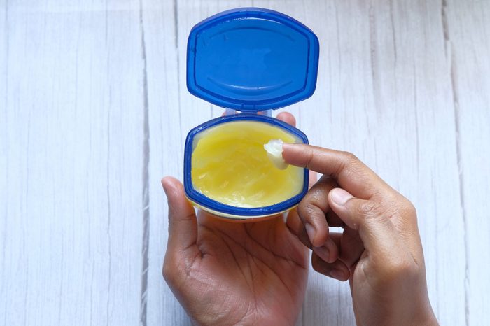 Man Hand Use Vaseline