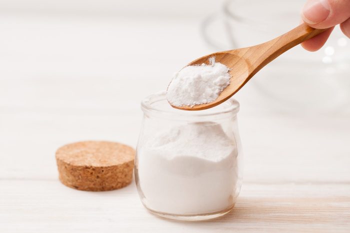 sea salt, starch in the jar