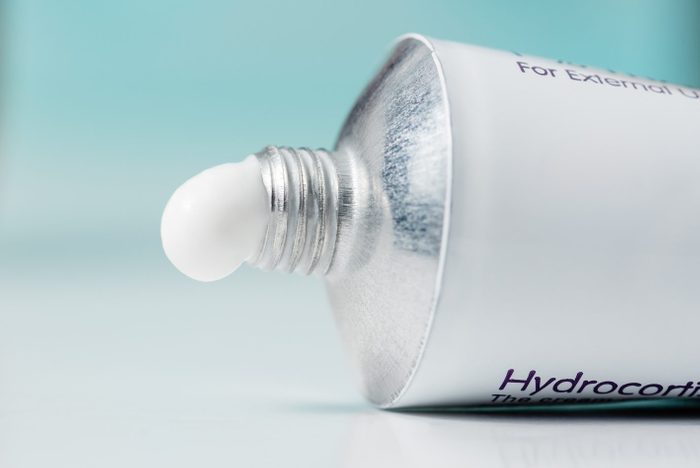A Tube of Hydrocortisone Cream