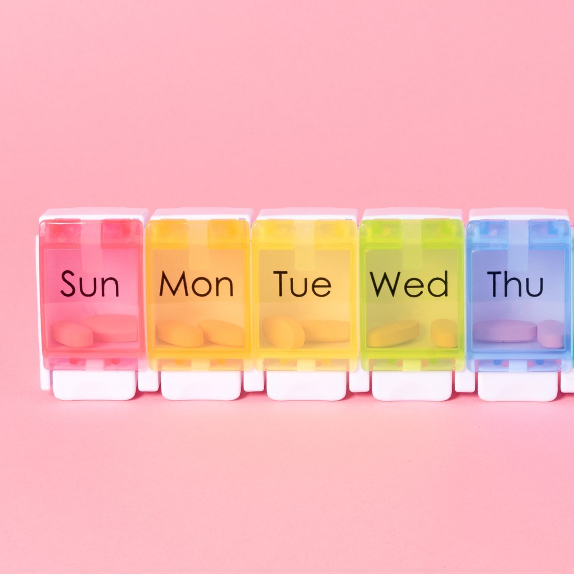 Multi Colored Weekly Pill Organizer