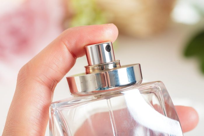 close up of a Perfume bottle