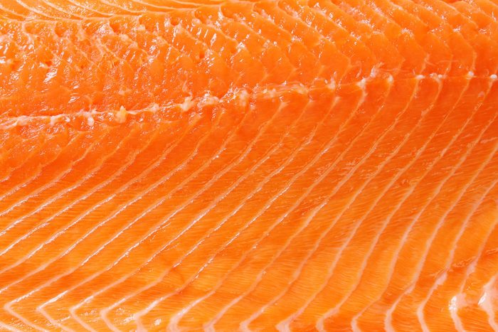 Raw salmon background