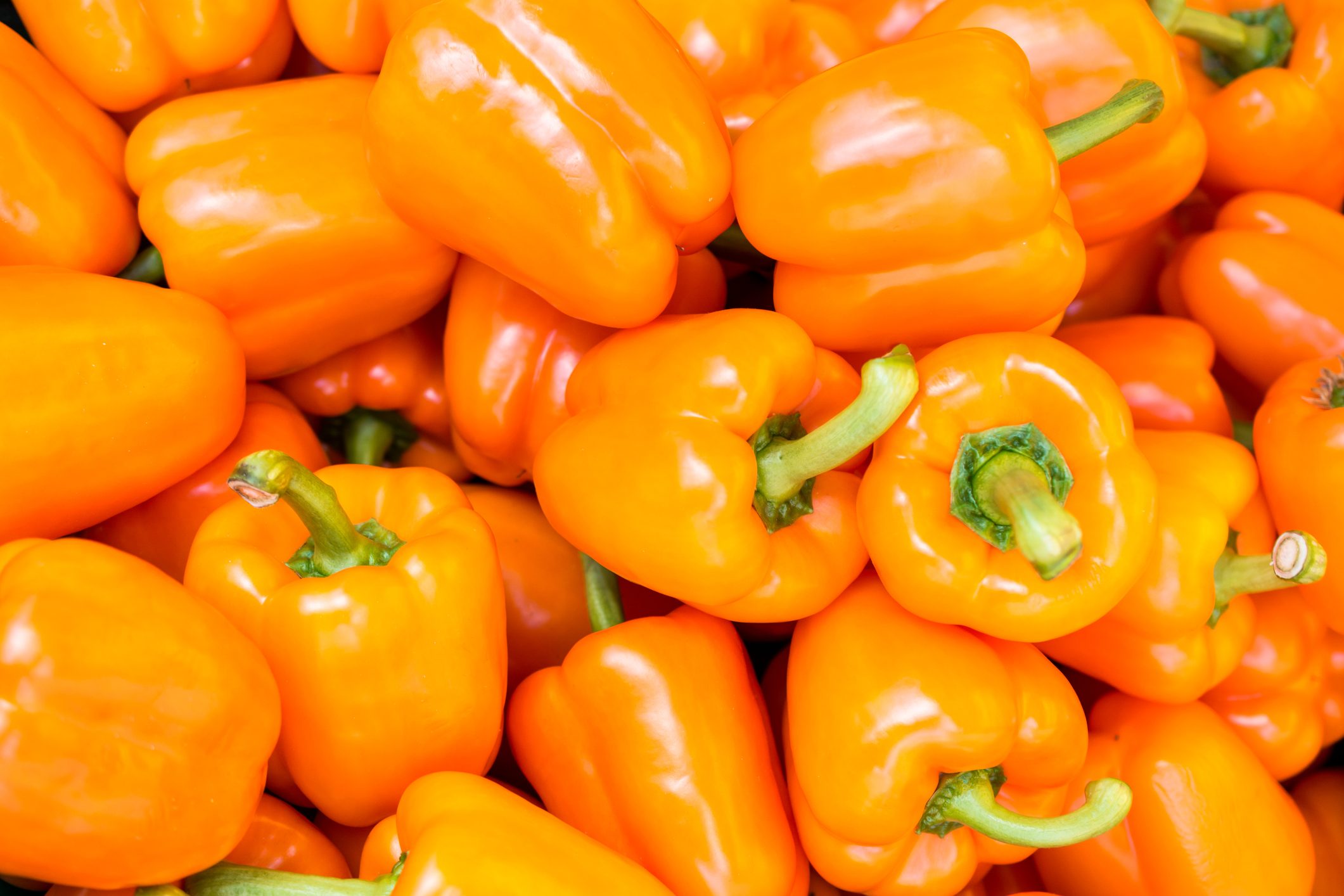 Orange bell peppers