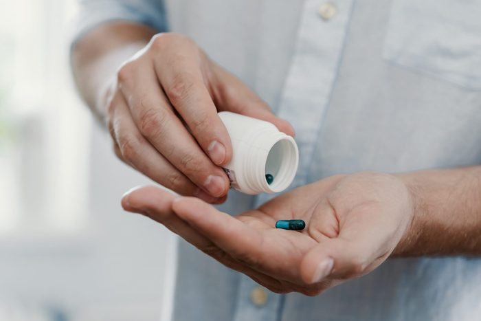 Taking medication to provide some much-needed relief