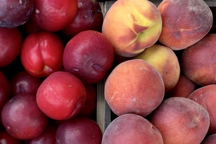 Fresh organic fruits on a market