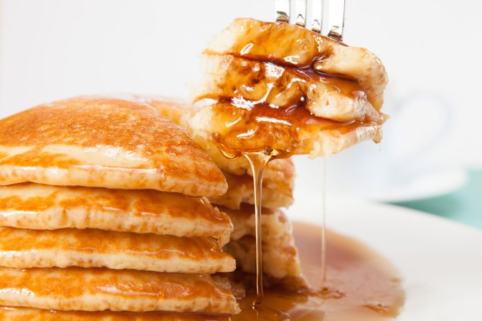 Fork in pancakes