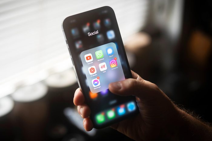 social media apps on phone