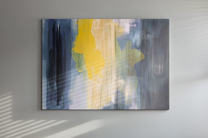 abstract art on wall in doctors office