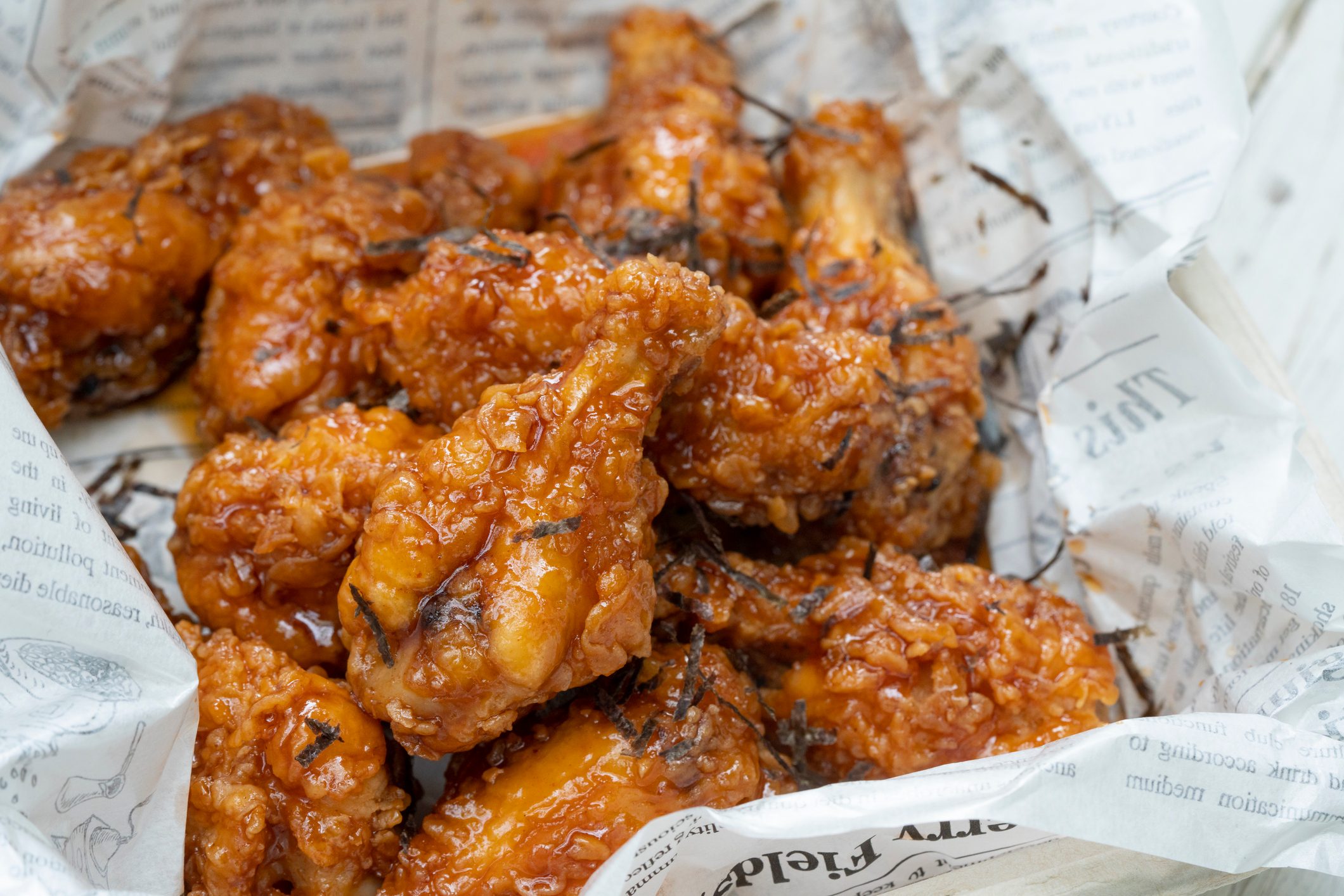 Spicy Deep Fried Breaded Chicken Wings