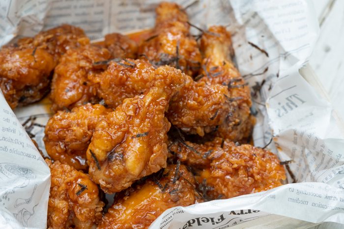 Spicy Deep Fried Breaded Chicken Wings