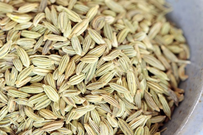 close up of Fennel Seeds