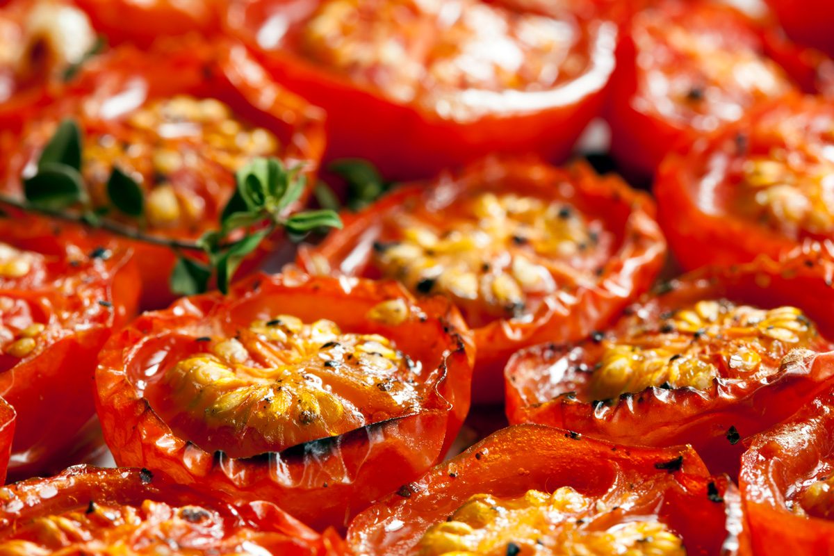 Roasted cherry tomatoes with thyme