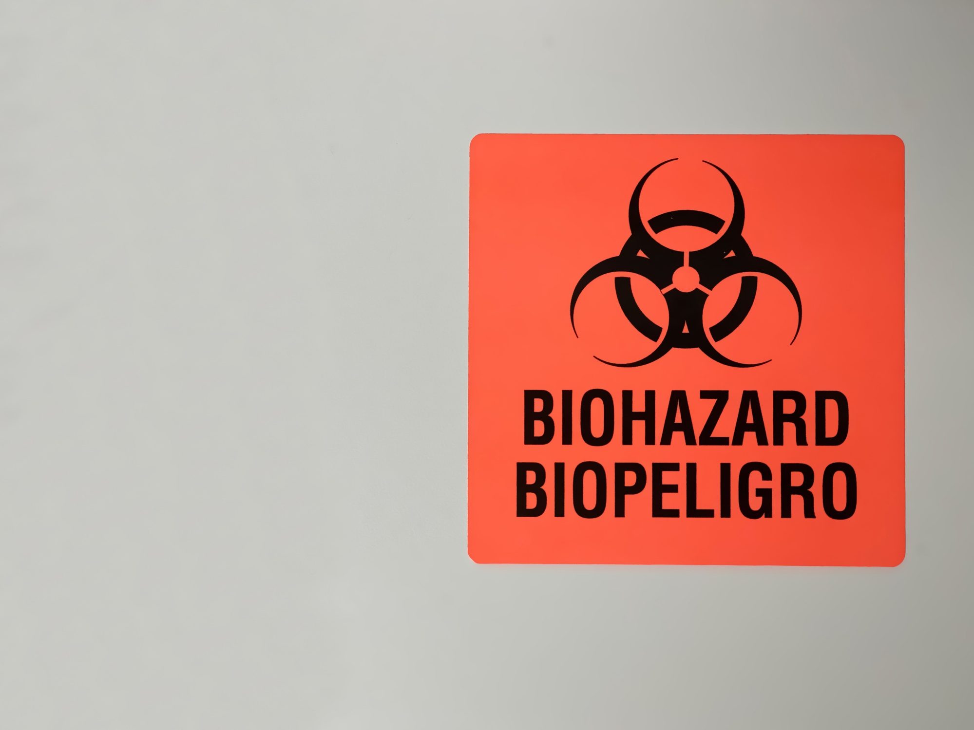 Caution: Medical Biohazard Warning Label